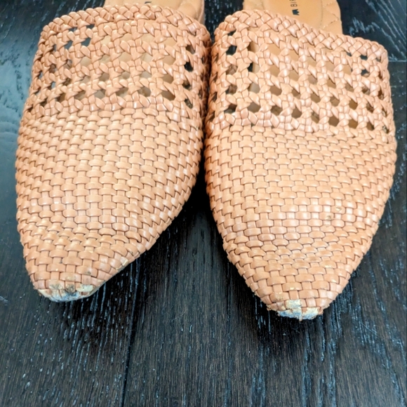 Birdies Dove Woven Tan Mules, size 8 - Picture 3 of 3
